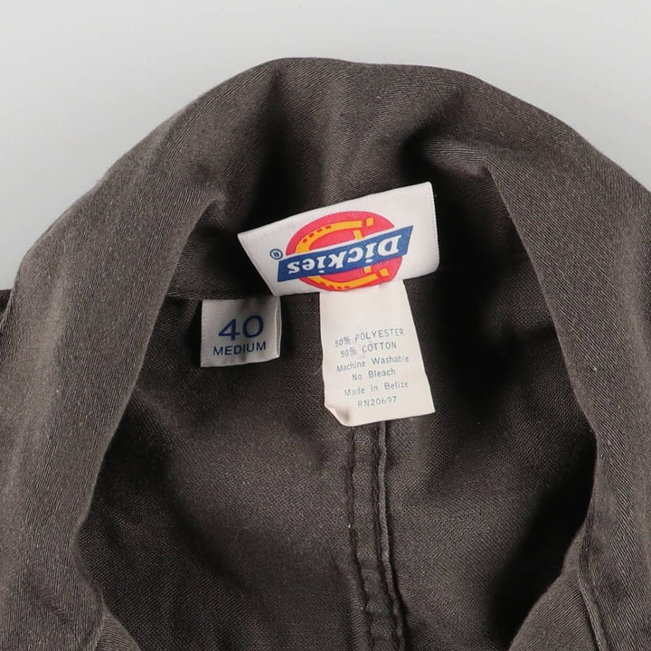 Oversized 90'S Dickies long-sleeved jumpsuit, vintage, men's size W37 polyester Khaki type brown Vintage Second Hand