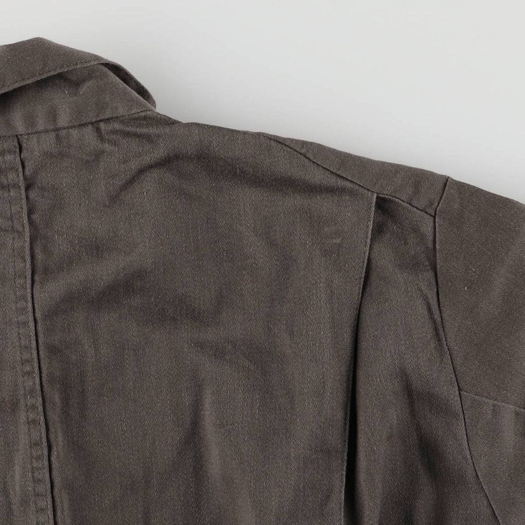 Oversized 90'S Dickies long-sleeved jumpsuit, vintage, men's size W37 polyester Khaki type brown Vintage Second Hand