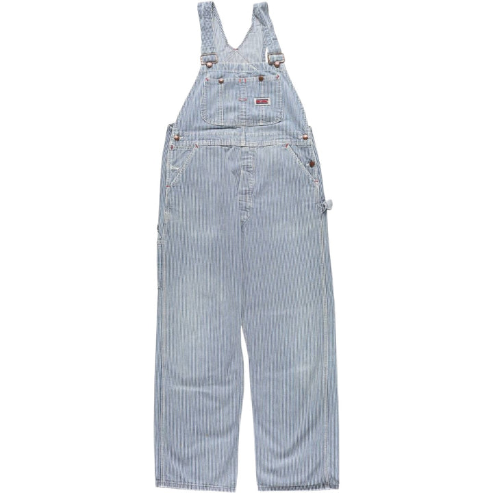 Vintage 1980'S Big Mac Hickory Stripe Overalls, Men's Size 34 cotton blue type Vintage Second Hand