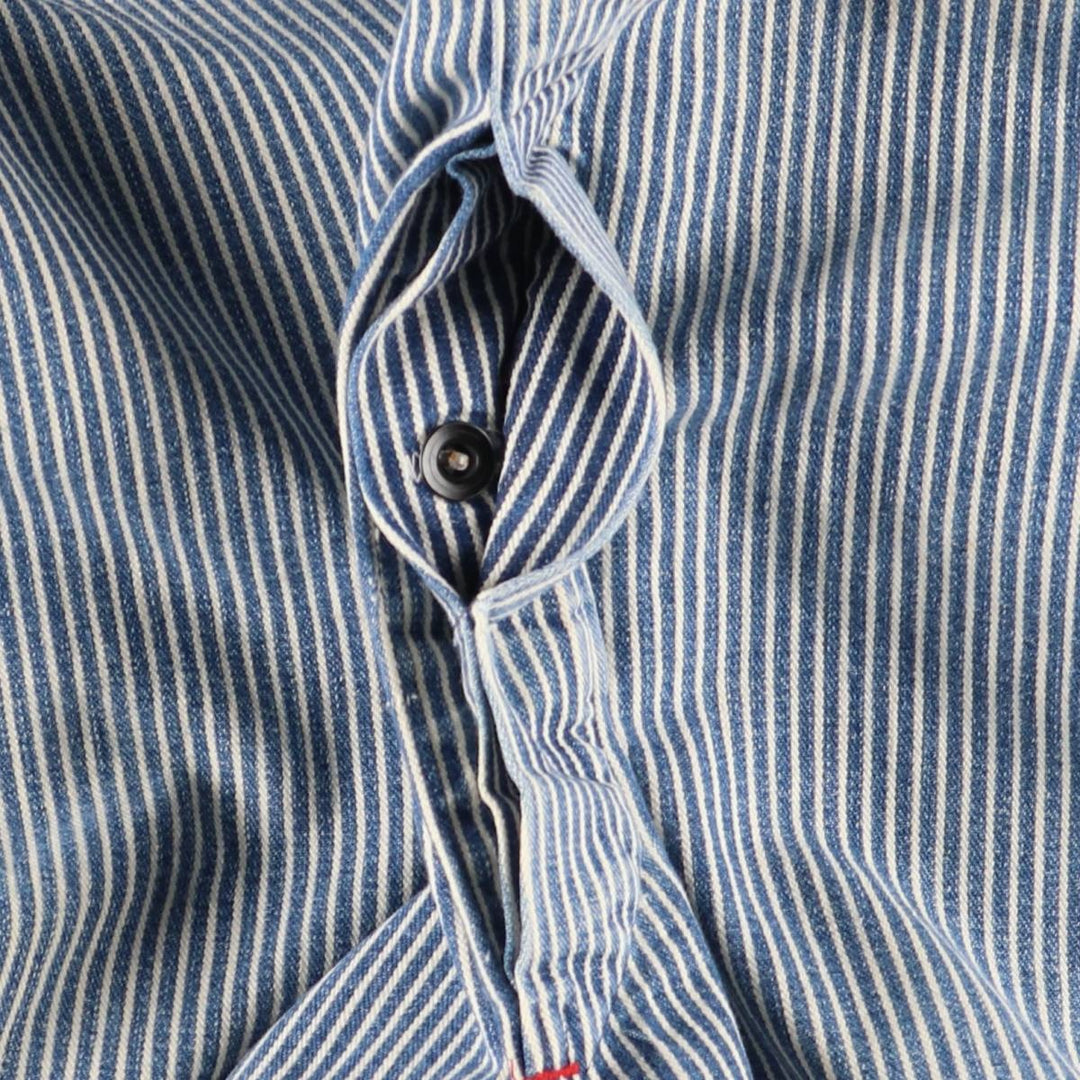 Vintage 1980'S Big Mac Hickory Stripe Overalls, Men's Size 34 cotton blue type Vintage Second Hand