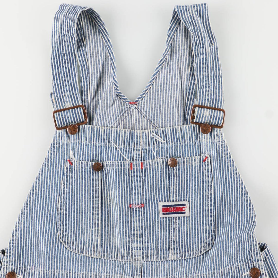 Vintage 1980'S Big Mac Hickory Stripe Overalls, Men's Size 34 cotton blue type Vintage Second Hand