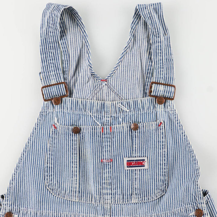 Vintage 1980'S Big Mac Hickory Stripe Overalls, Men's Size 34 cotton blue type Vintage Second Hand