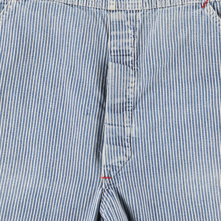 Vintage 1980'S Big Mac Hickory Stripe Overalls, Men's Size 34 cotton blue type Vintage Second Hand