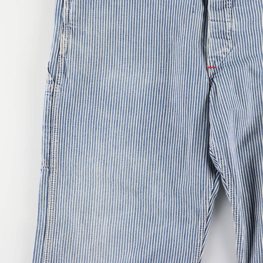 Vintage 1980'S Big Mac Hickory Stripe Overalls, Men's Size 34 cotton blue type Vintage Second Hand