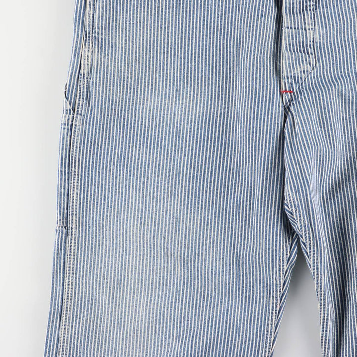 Vintage 1980'S Big Mac Hickory Stripe Overalls, Men's Size 34 cotton blue type Vintage Second Hand