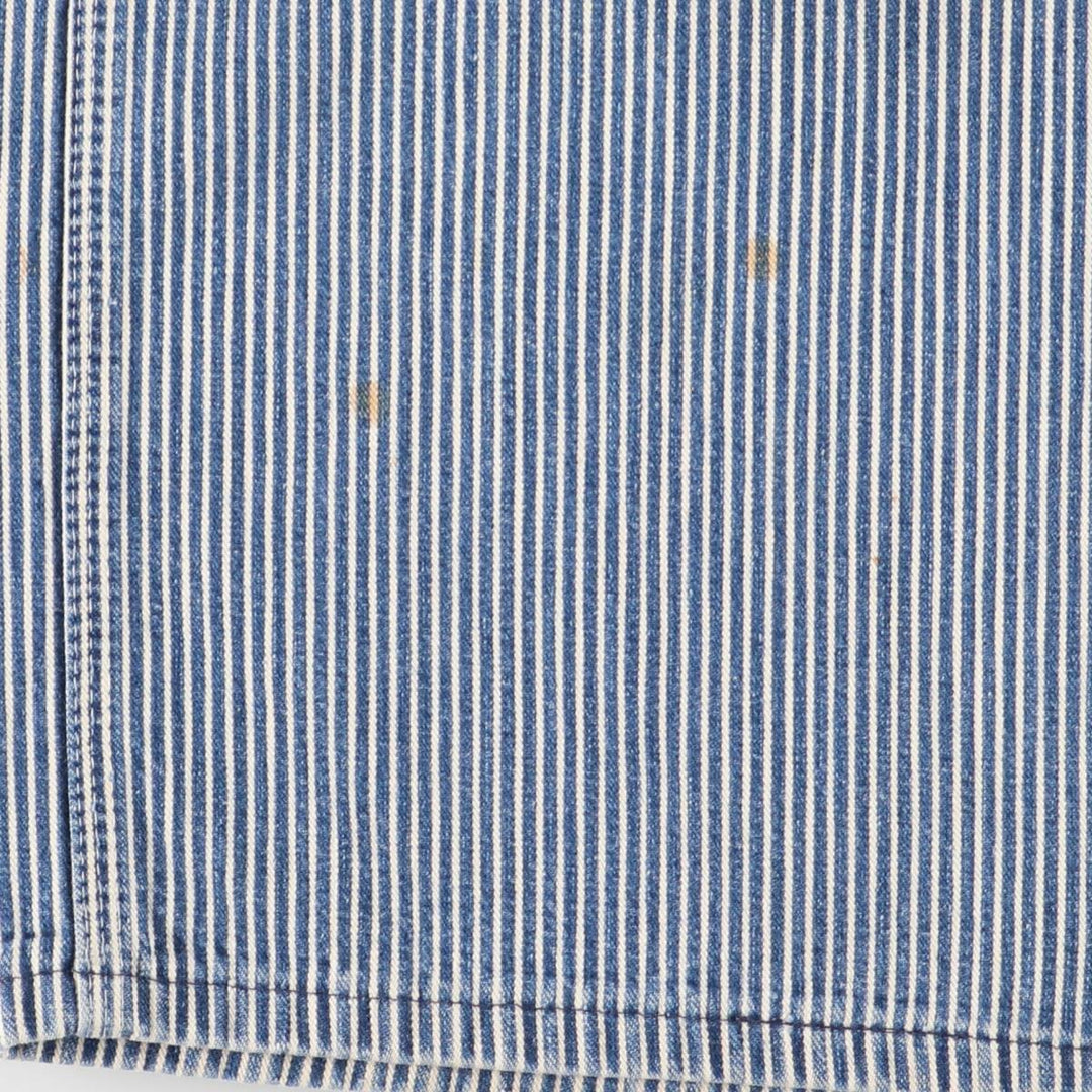 Vintage 1980'S Big Mac Hickory Stripe Overalls, Men's Size 34 cotton blue type Vintage Second Hand