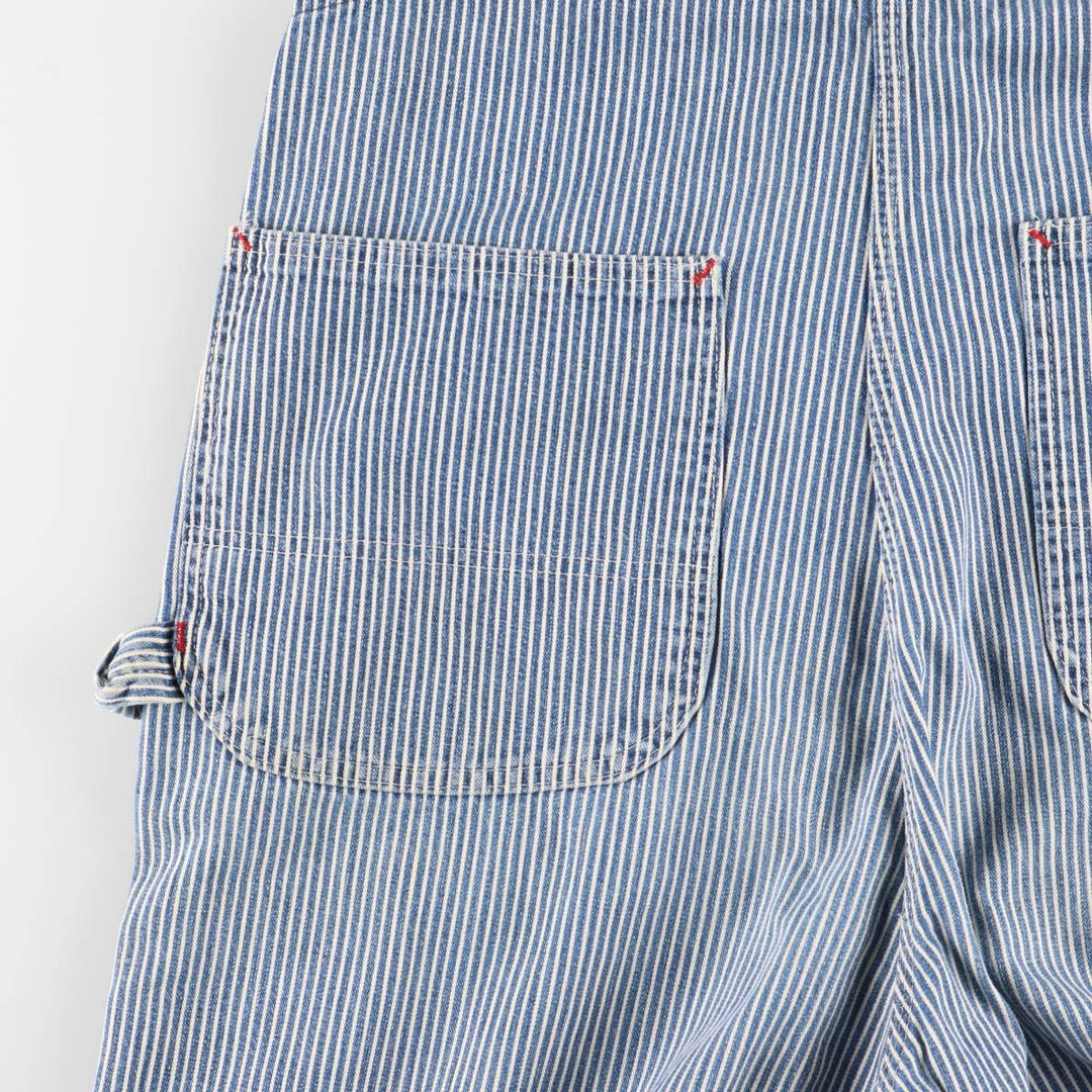 Vintage 1980'S Big Mac Hickory Stripe Overalls, Men's Size 34 cotton blue type Vintage Second Hand