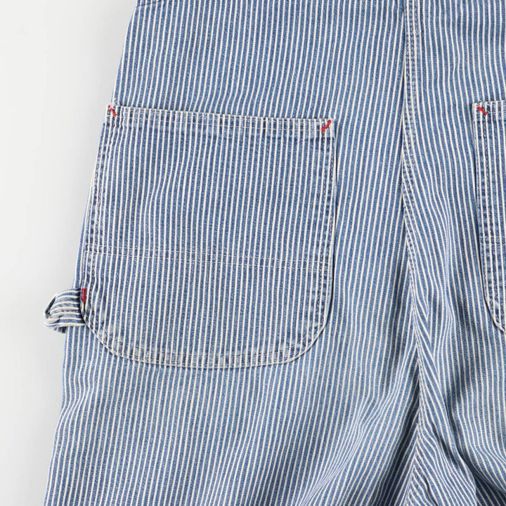 Vintage 1980'S Big Mac Hickory Stripe Overalls, Men's Size 34 cotton blue type Vintage Second Hand