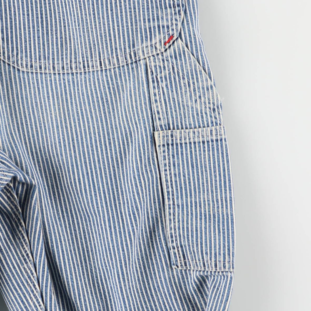 Vintage 1980'S Big Mac Hickory Stripe Overalls, Men's Size 34 cotton blue type Vintage Second Hand