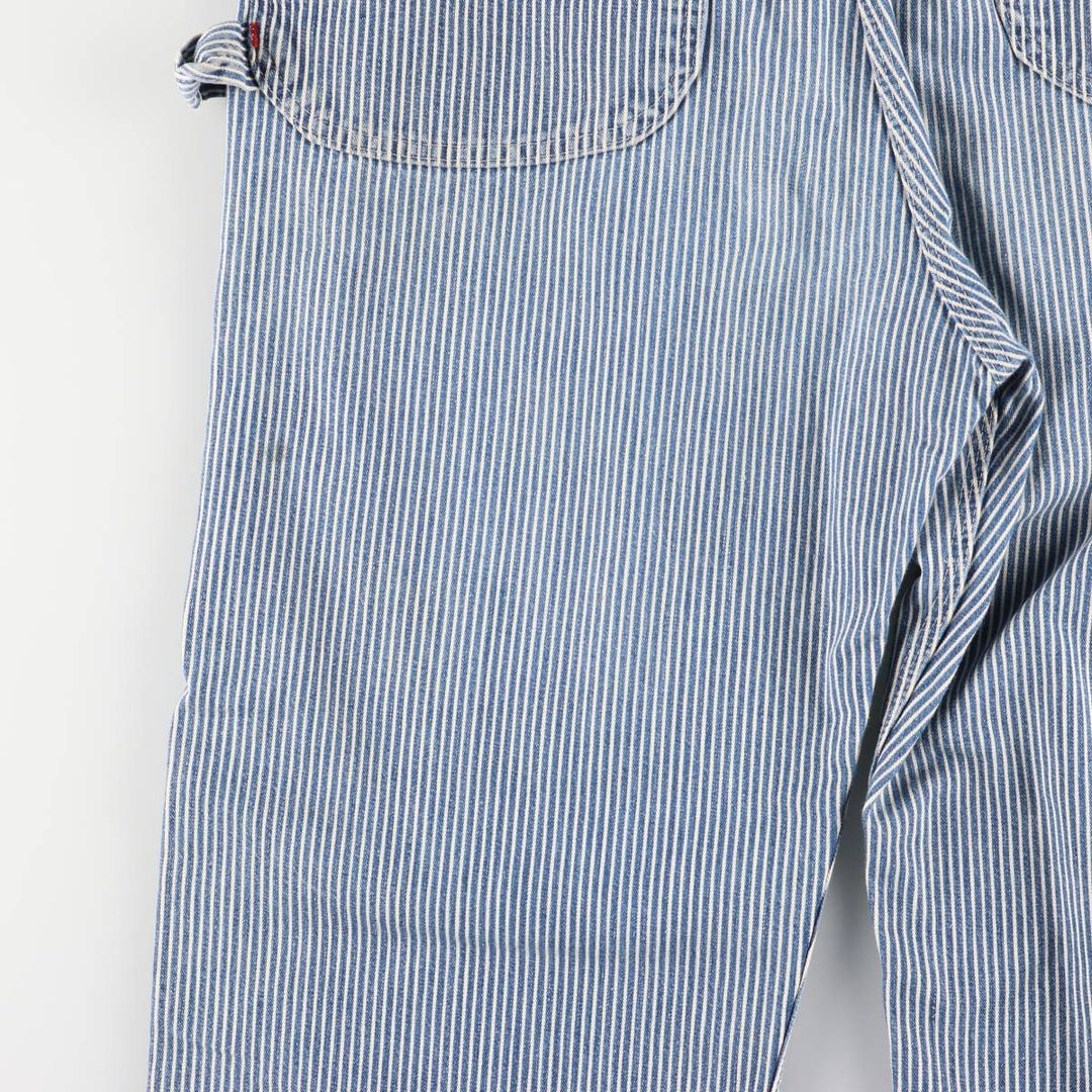Vintage 1980'S Big Mac Hickory Stripe Overalls, Men's Size 34 cotton blue type Vintage Second Hand