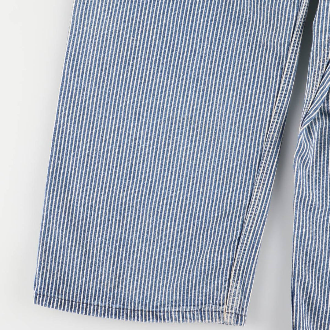 Vintage 1980'S Big Mac Hickory Stripe Overalls, Men's Size 34 cotton blue type Vintage Second Hand