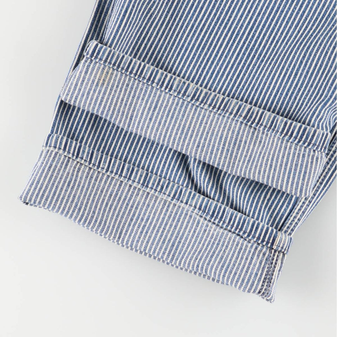 Vintage 1980'S Big Mac Hickory Stripe Overalls, Men's Size 34 cotton blue type Vintage Second Hand