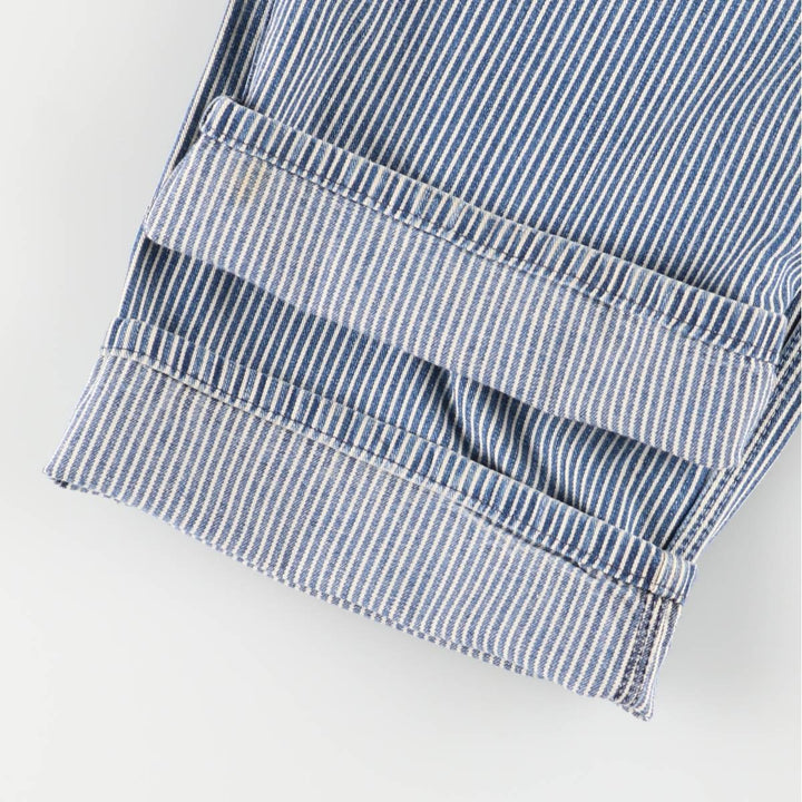 Vintage 1980'S Big Mac Hickory Stripe Overalls, Men's Size 34 cotton blue type Vintage Second Hand