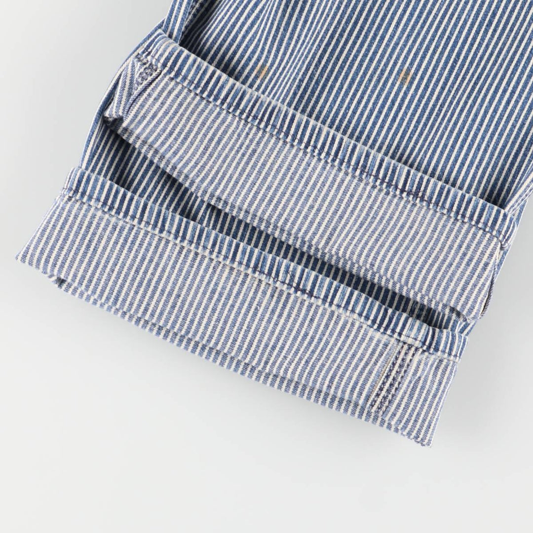 Vintage 1980'S Big Mac Hickory Stripe Overalls, Men's Size 34 cotton blue type Vintage Second Hand