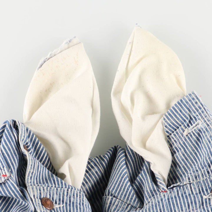 Vintage 1980'S Big Mac Hickory Stripe Overalls, Men's Size 34 cotton blue type Vintage Second Hand