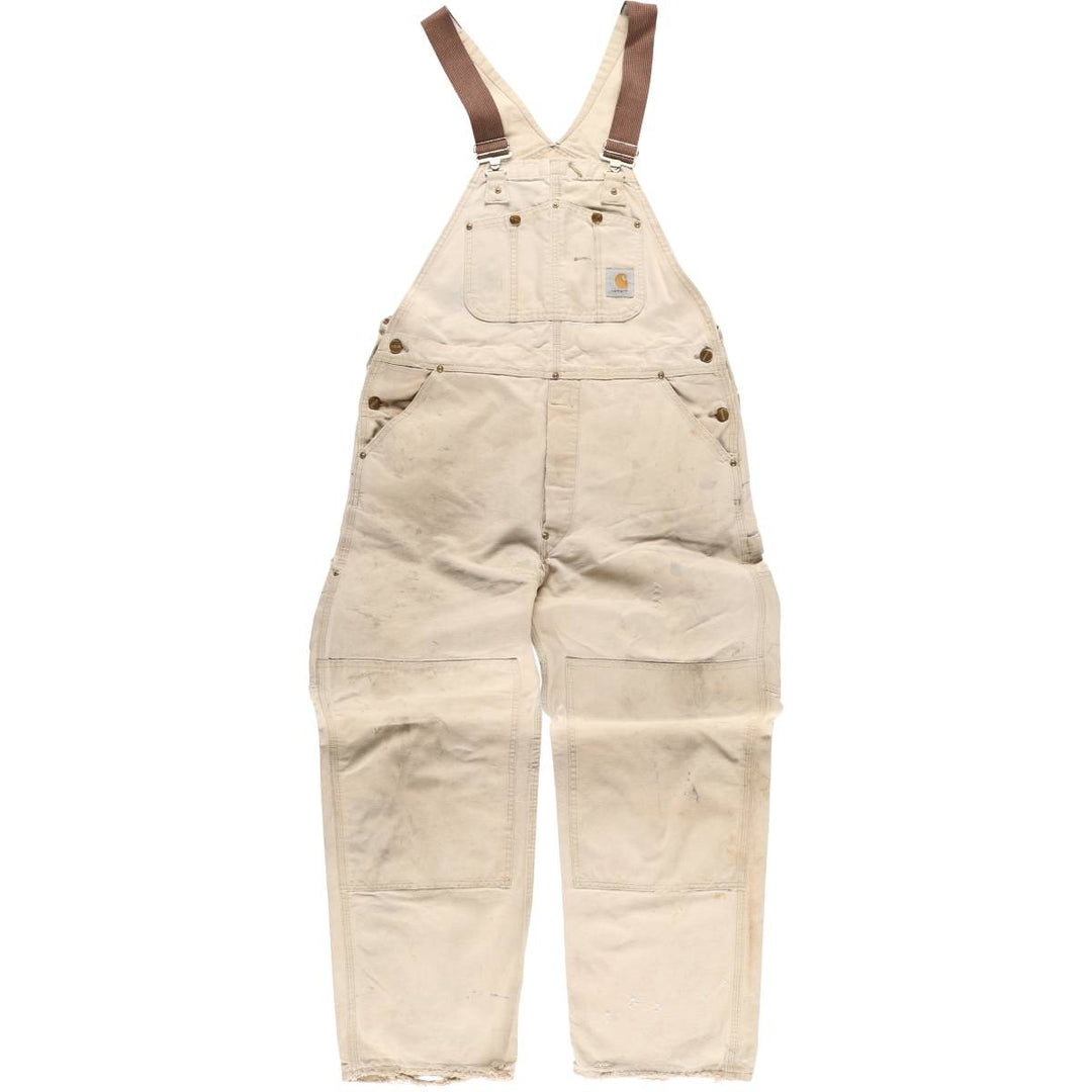 Carhartt Double Knee Duck Overalls for Men (W36 equivalent) unclear Beige type Vintage Second Hand