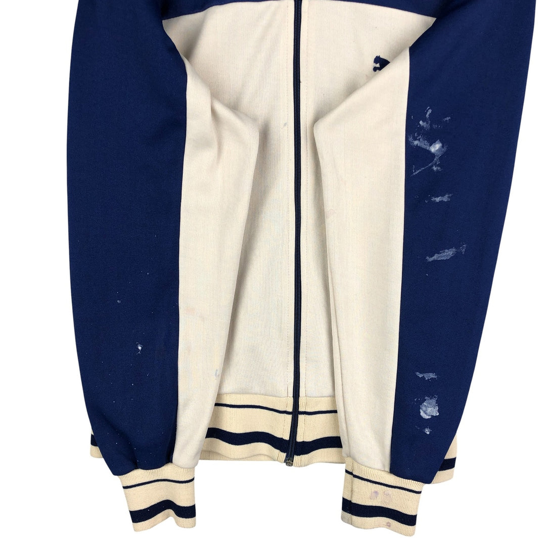 PUMA Jersey Track Jacket, Men's Size L polyester unbleached Vintage Second Hand