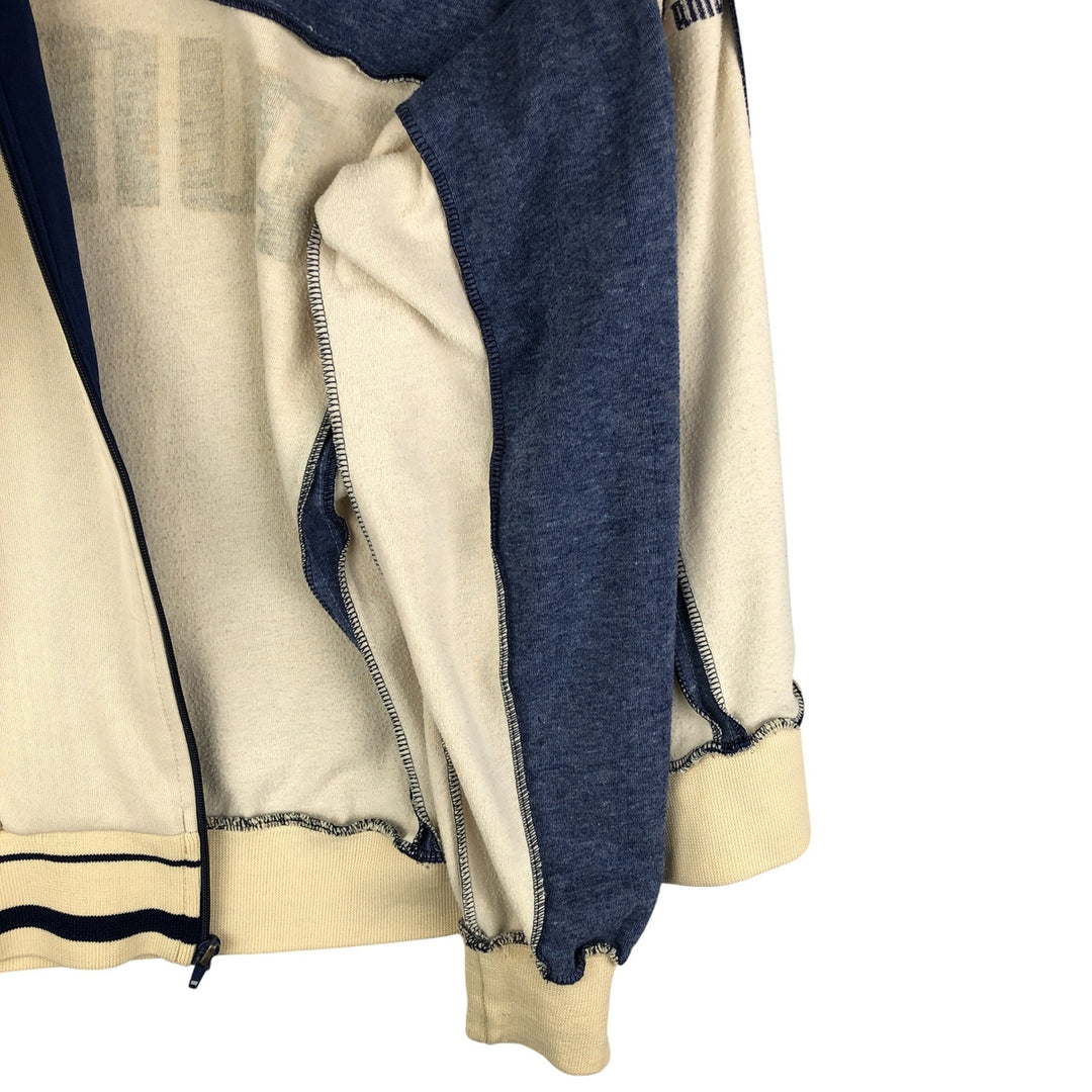 PUMA Jersey Track Jacket, Men's Size L polyester unbleached Vintage Second Hand