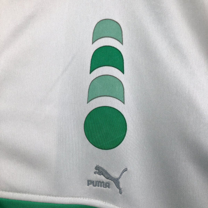 Puma Jersey Track Jacket, Men's XL polyester white type Vintage Second Hand