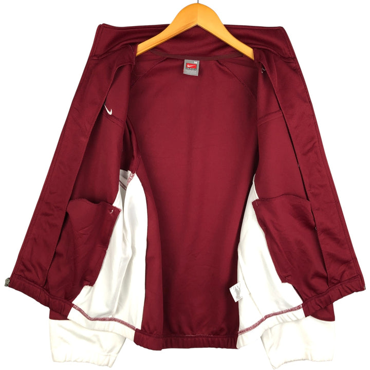 2000'S Nike Team Jersey Track Jacket, Men's Size Medium polyester burgundy type Vintage Second Hand