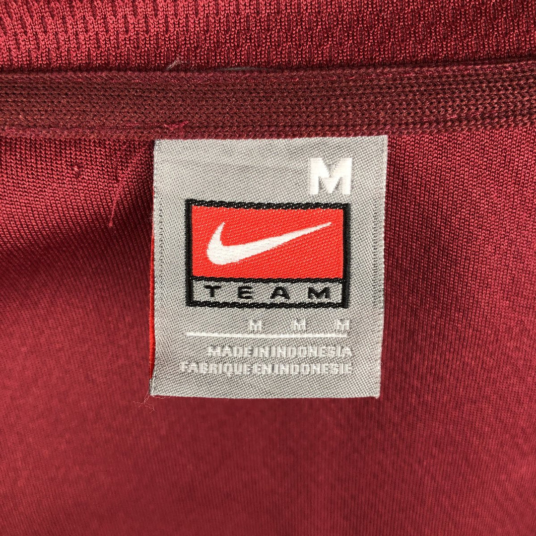 2000'S Nike Team Jersey Track Jacket, Men's Size Medium polyester burgundy type Vintage Second Hand