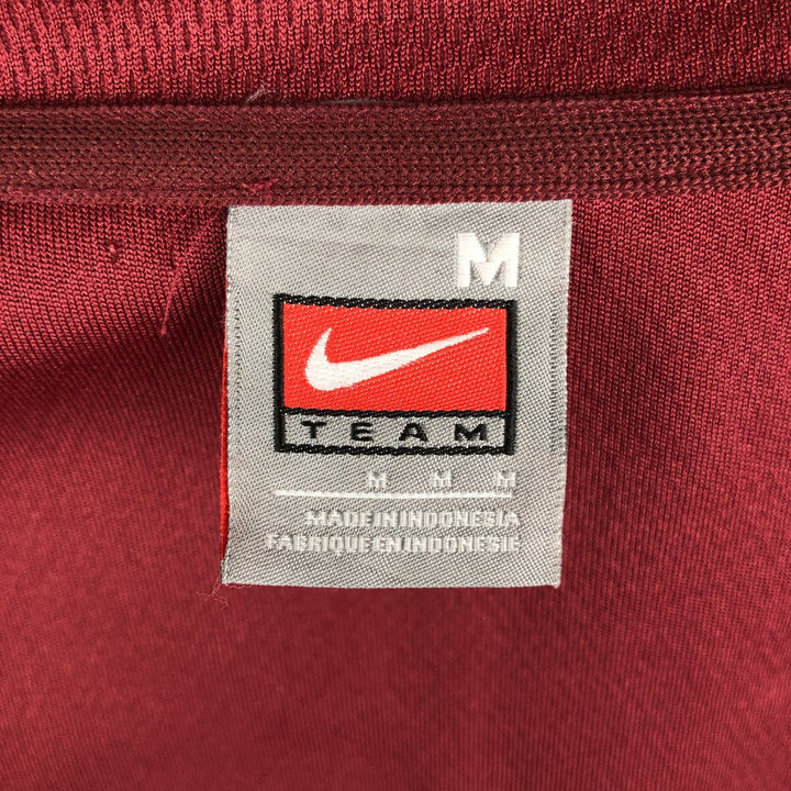2000'S Nike Team Jersey Track Jacket, Men's Size Medium polyester burgundy type Vintage Second Hand
