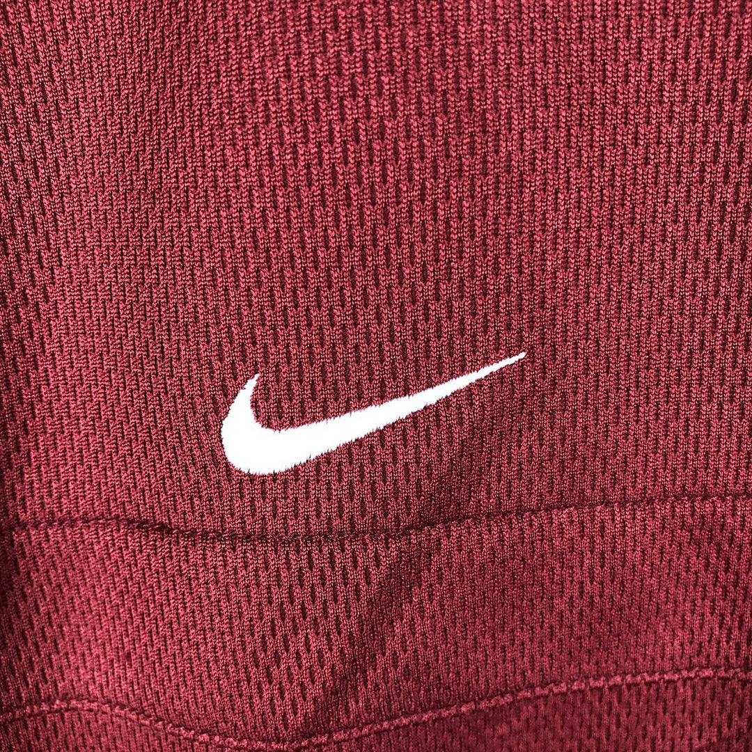 2000'S Nike Team Jersey Track Jacket, Men's Size Medium polyester burgundy type Vintage Second Hand