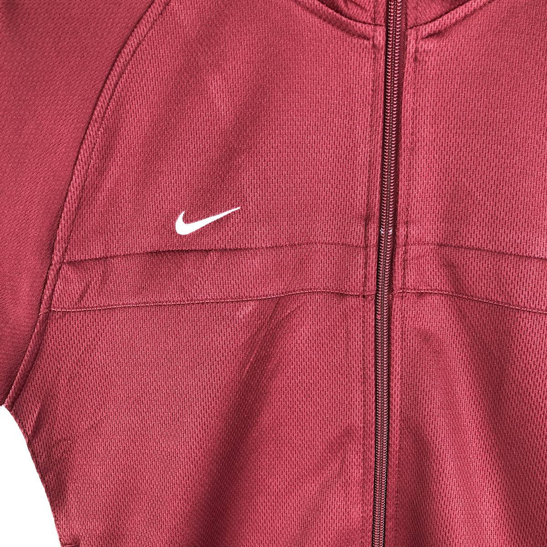 2000'S Nike Team Jersey Track Jacket, Men's Size Medium polyester burgundy type Vintage Second Hand