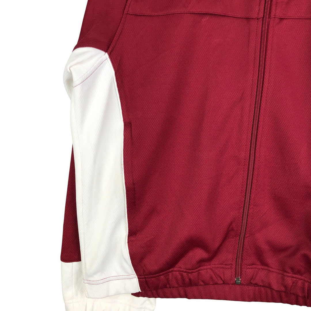 2000'S Nike Team Jersey Track Jacket, Men's Size Medium polyester burgundy type Vintage Second Hand