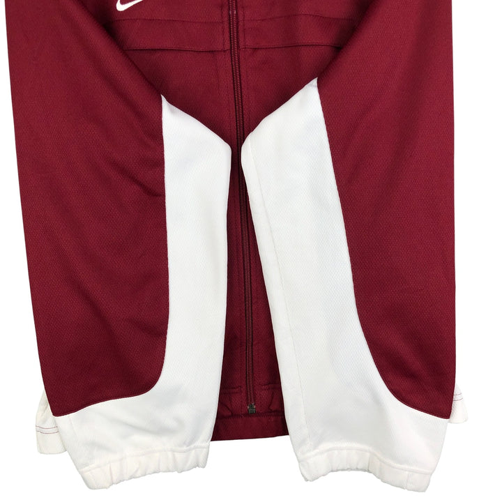 2000'S Nike Team Jersey Track Jacket, Men's Size Medium polyester burgundy type Vintage Second Hand