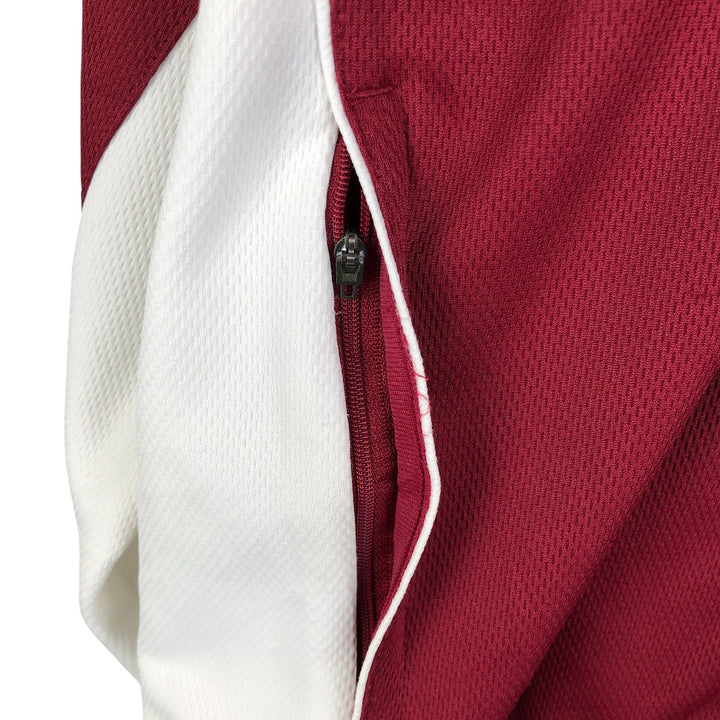 2000'S Nike Team Jersey Track Jacket, Men's Size Medium polyester burgundy type Vintage Second Hand