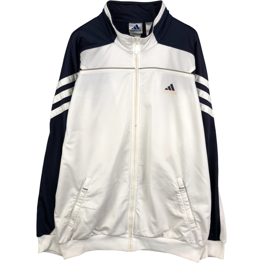 90s-00'S Adidas Back Logo Jersey Pullover, Men's XL unclear white type Vintage Second Hand
