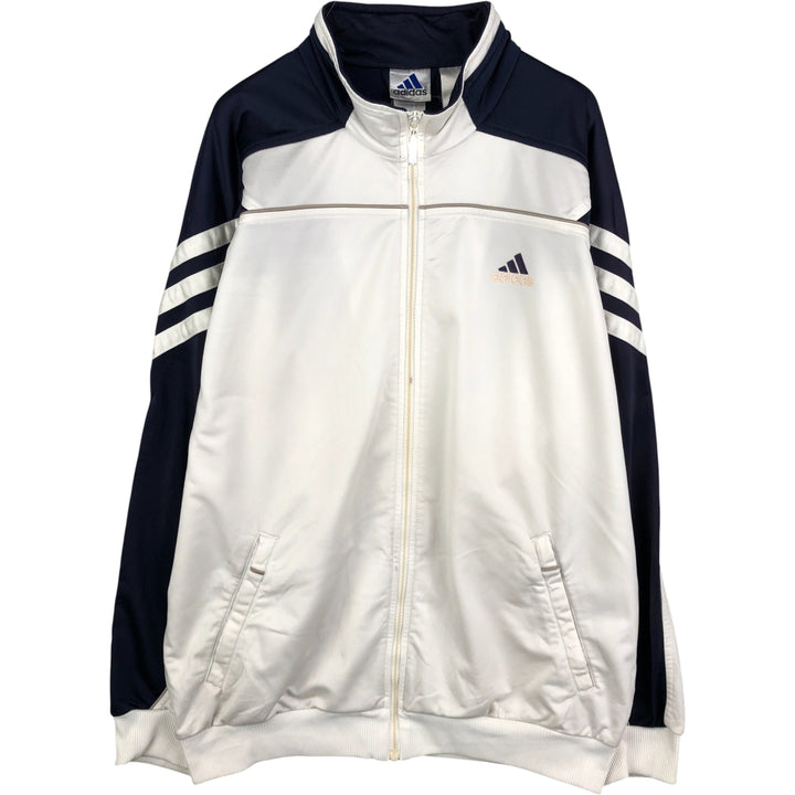 90s-00'S Adidas Back Logo Jersey Pullover, Men's XL unclear white type Vintage Second Hand