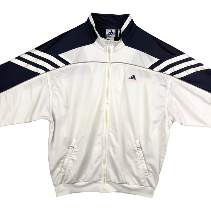 90s-00'S Adidas Back Logo Jersey Pullover, Men's XL unclear white type Vintage Second Hand