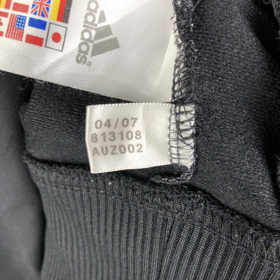 Adidas jersey track jacket, men's size XL polyester black type Vintage Second Hand