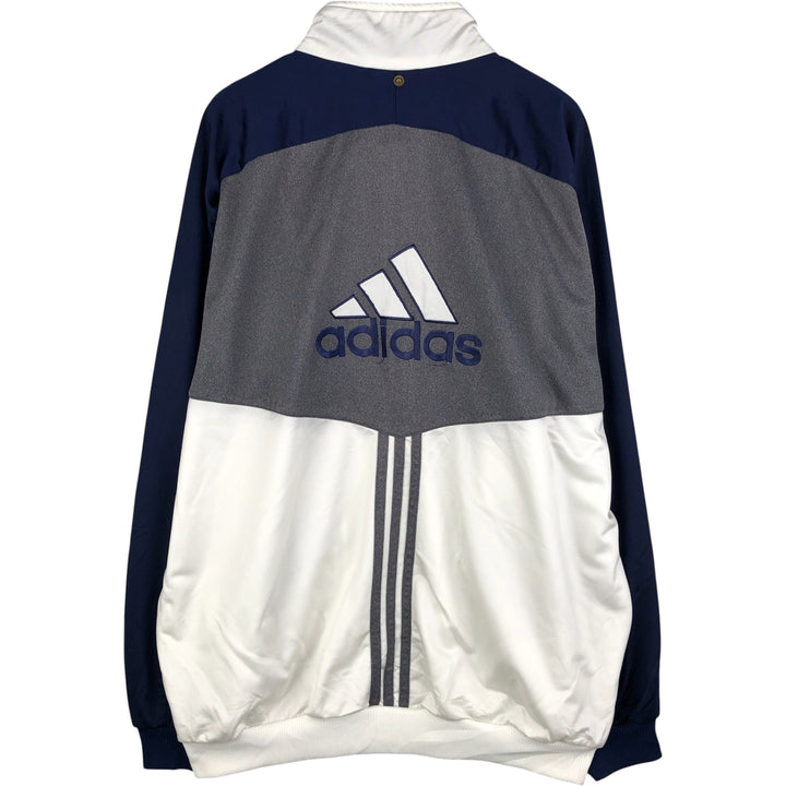 Vintage 90s-00'S Adidas back logo track jacket, men's size XL polyester white type Vintage Second Hand