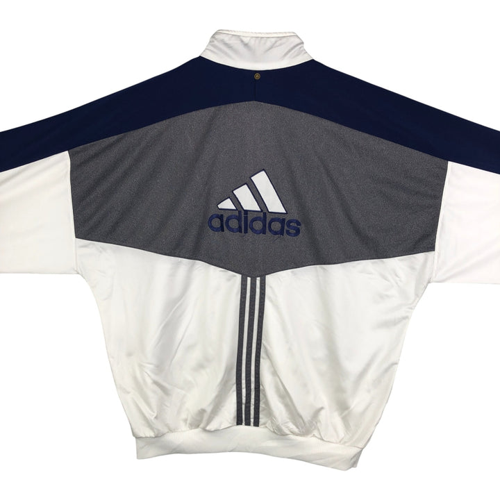 Vintage 90s-00'S Adidas back logo track jacket, men's size XL polyester white type Vintage Second Hand