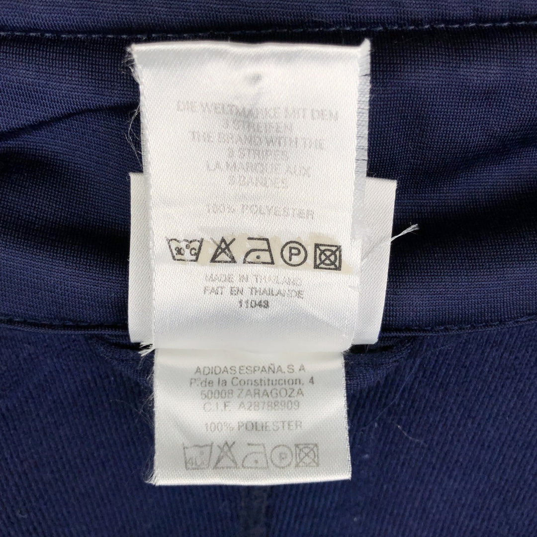 Vintage 90s-00'S Adidas back logo track jacket, men's size XL polyester white type Vintage Second Hand