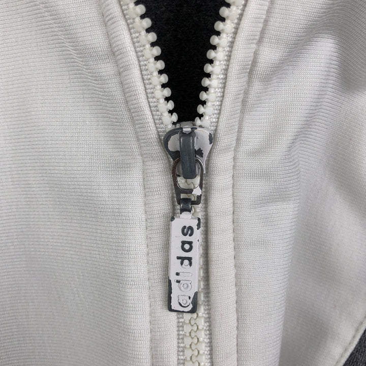 Vintage 90s-00'S Adidas back logo track jacket, men's size XL polyester white type Vintage Second Hand