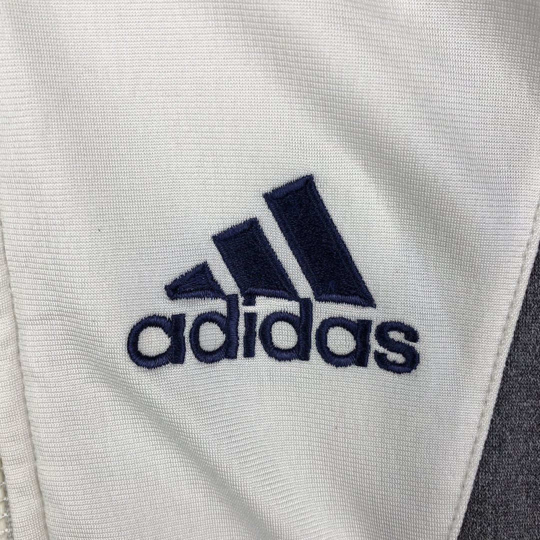 Vintage 90s-00'S Adidas back logo track jacket, men's size XL polyester white type Vintage Second Hand