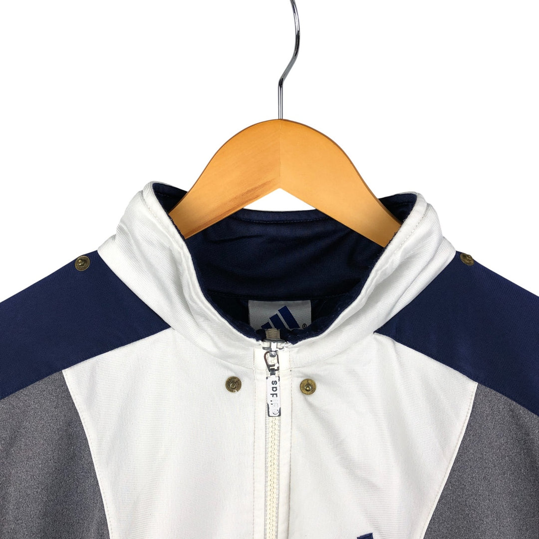 Vintage 90s-00'S Adidas back logo track jacket, men's size XL polyester white type Vintage Second Hand