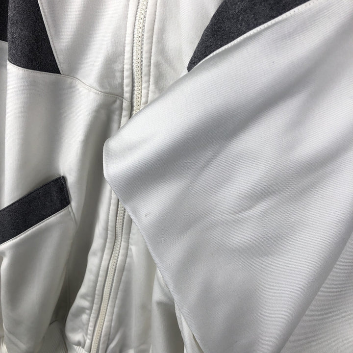 Vintage 90s-00'S Adidas back logo track jacket, men's size XL polyester white type Vintage Second Hand