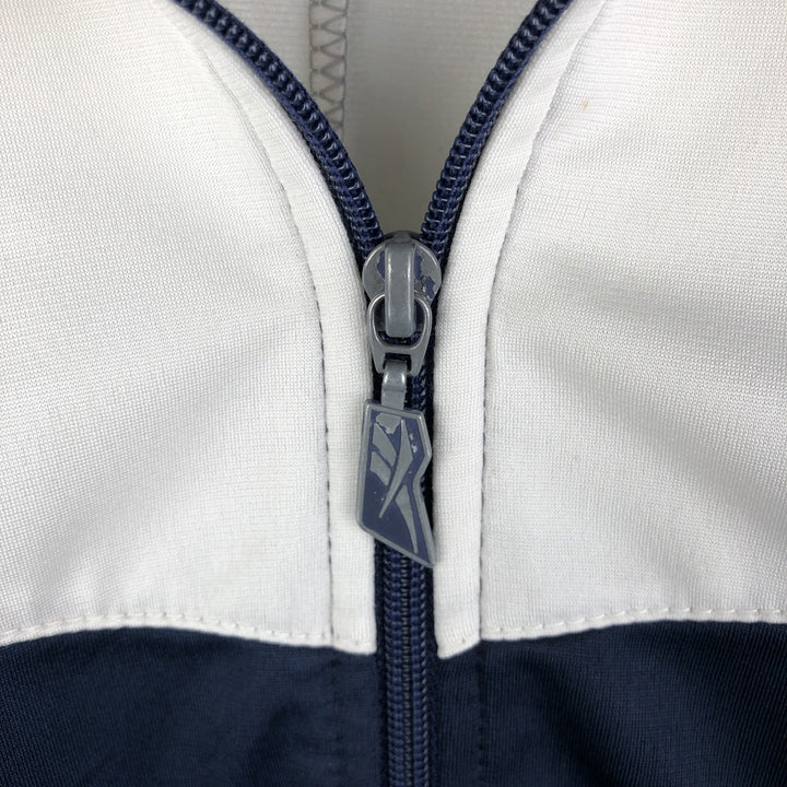 Vintage 90'S Reebok tricolor jersey track jacket, size L, men's unclear white type Vintage Second Hand