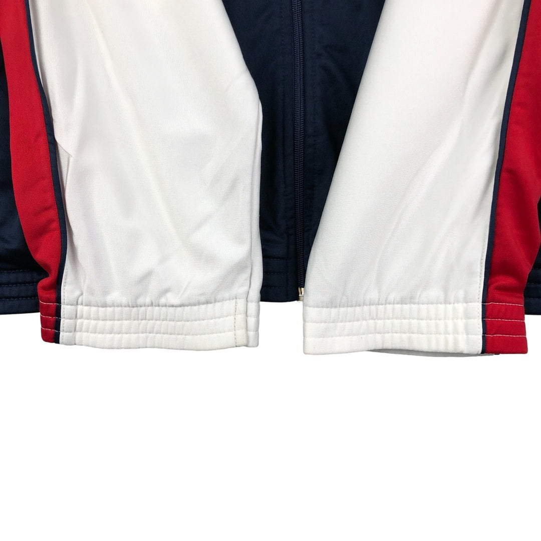 Vintage 90'S Reebok tricolor jersey track jacket, size L, men's unclear white type Vintage Second Hand
