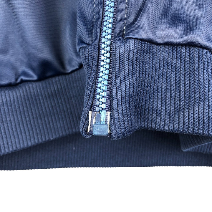 PUMA Jersey Collared Tricolor Track Jacket, Men's Size Medium polyester white type Vintage Second Hand