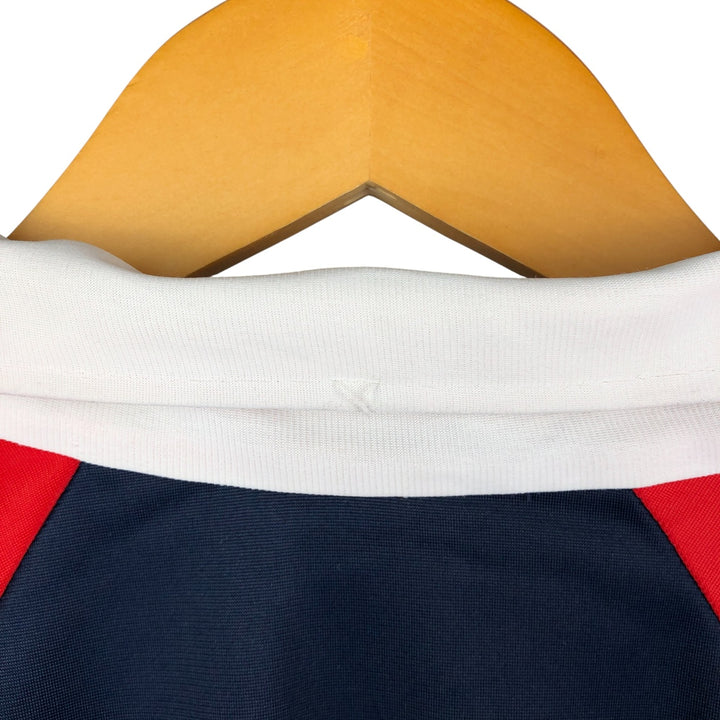 PUMA Jersey Collared Tricolor Track Jacket, Men's Size Medium polyester white type Vintage Second Hand