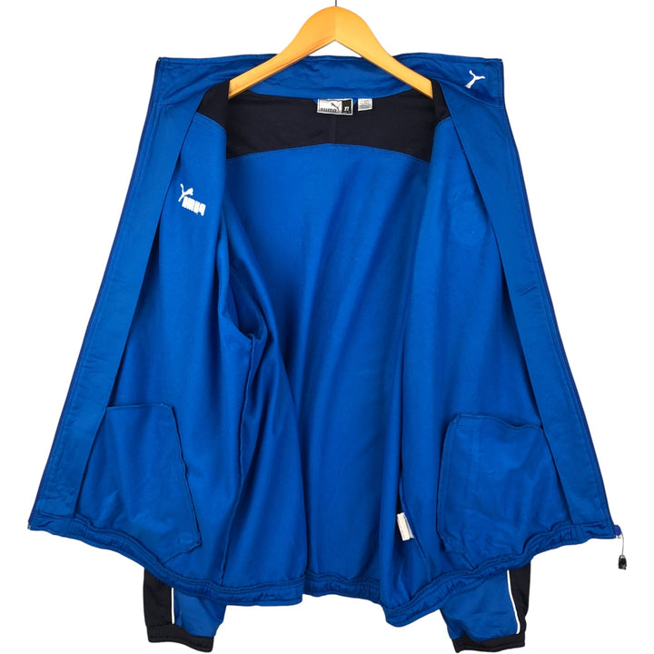 90s-00'S Vintage Puma FFCV Valencian Football Federation Jersey Track Jacket, Men's Size XL polyester blue type Vintage Second Hand