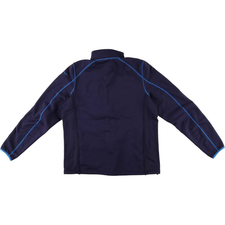 LLBean fleece jacket, men's size L polyester navy blue type Vintage Second Hand