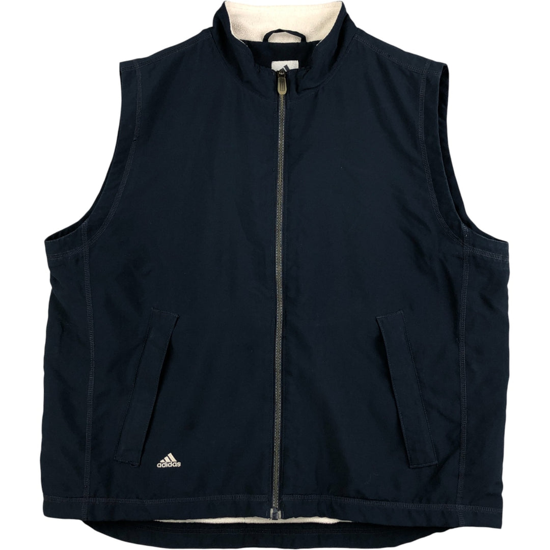 2000'S adidas CLIMASHELL WIND Vest, Men's Size L polyester navy blue type Vintage Second Hand