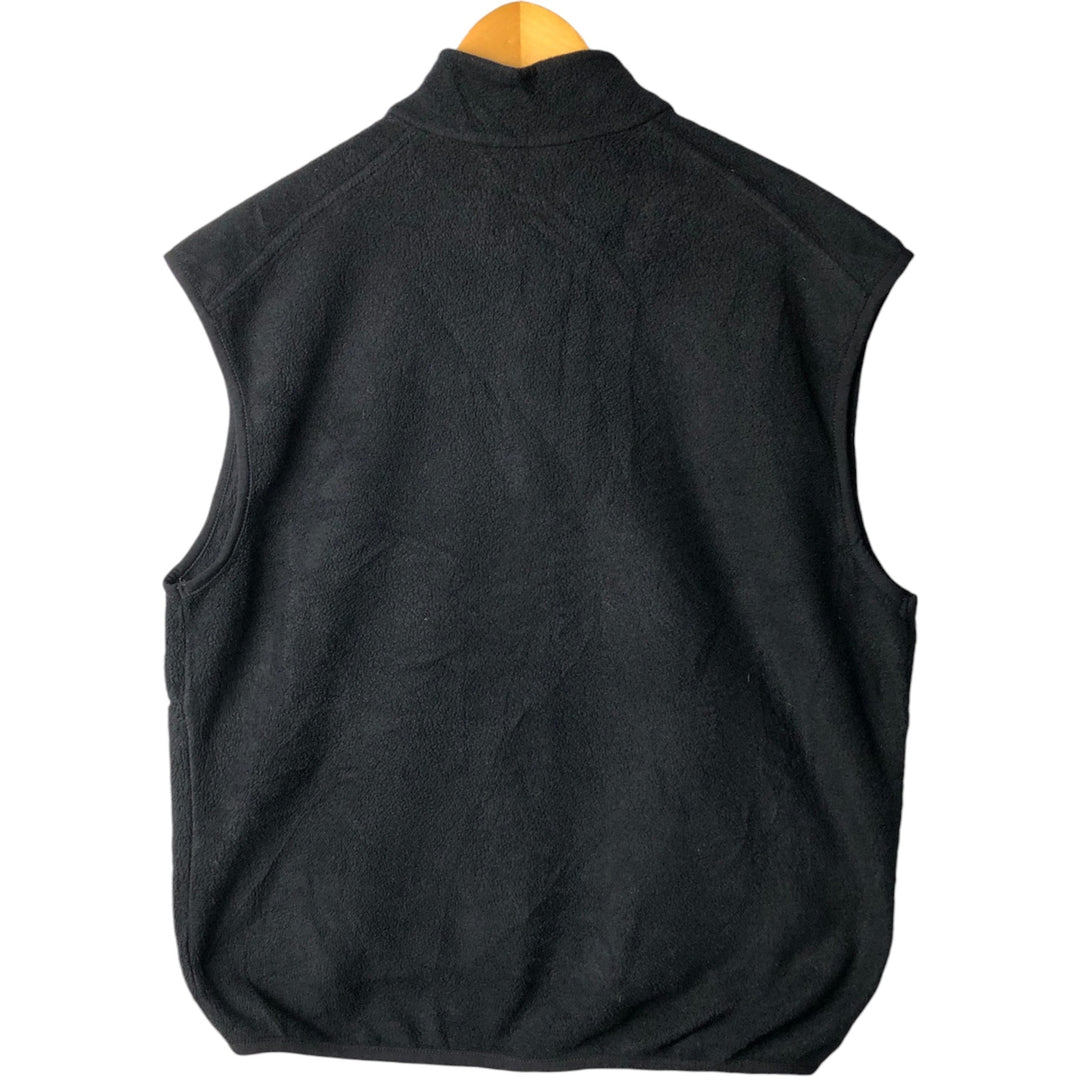 2000'S The North Face Polartec fleece vest, made in the USA, men's size L polyester black type Vintage Second Hand